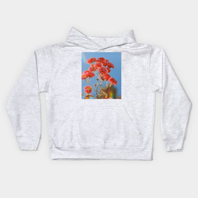 Aesthetic roses Flowers Kids Hoodie by Vintage Dream